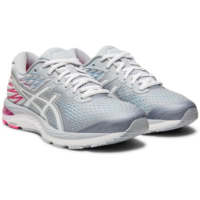 Asics Buty biegowe Gel Cumulus 21 (Amortyzacja) jasnoszare Damskie